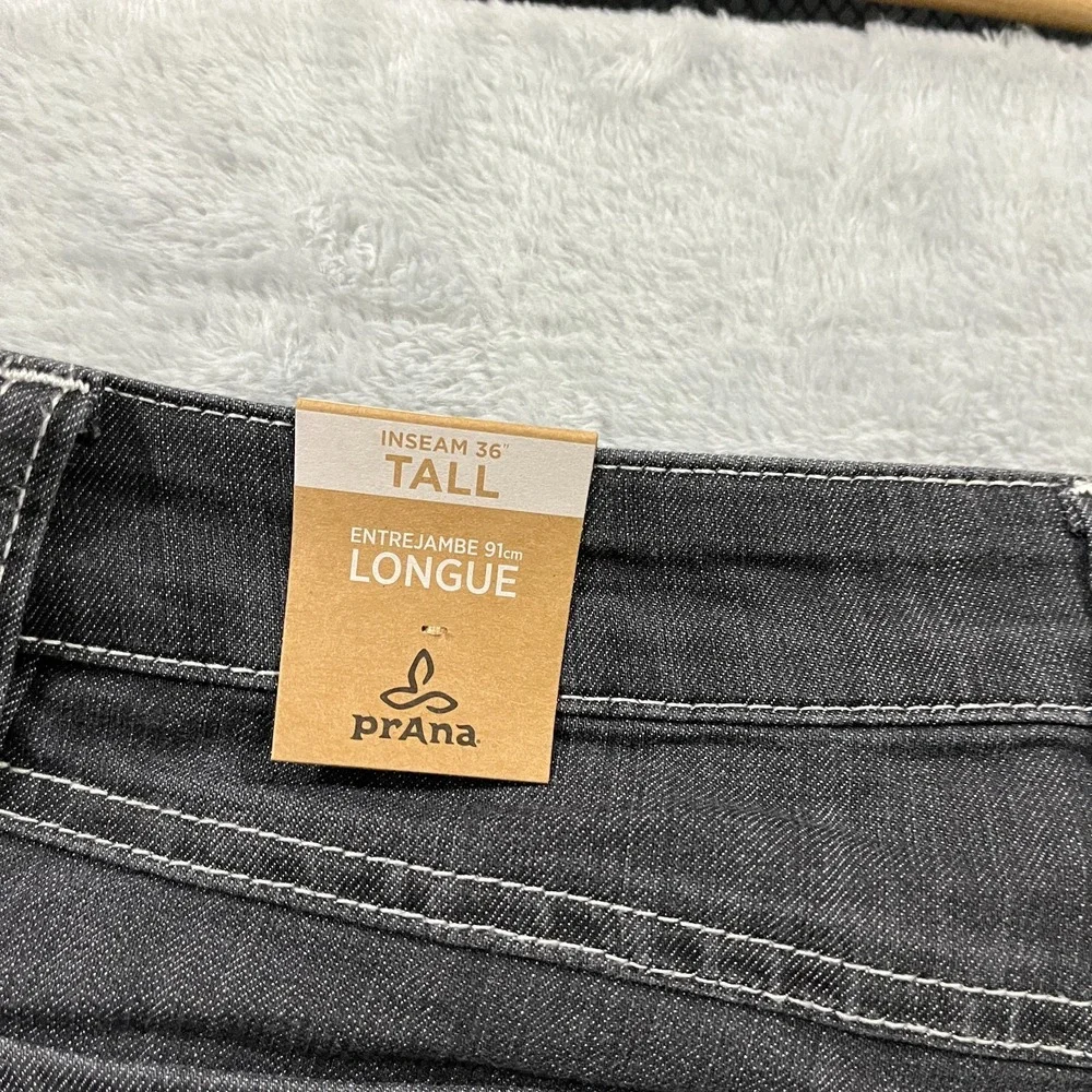 Prana Kayla Slim Skinny Leg Jeans Womens 4 Black Denim Cotton Low Rise Dark Wash